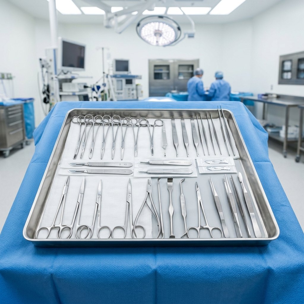 Sterile Surgical Instruments Tray